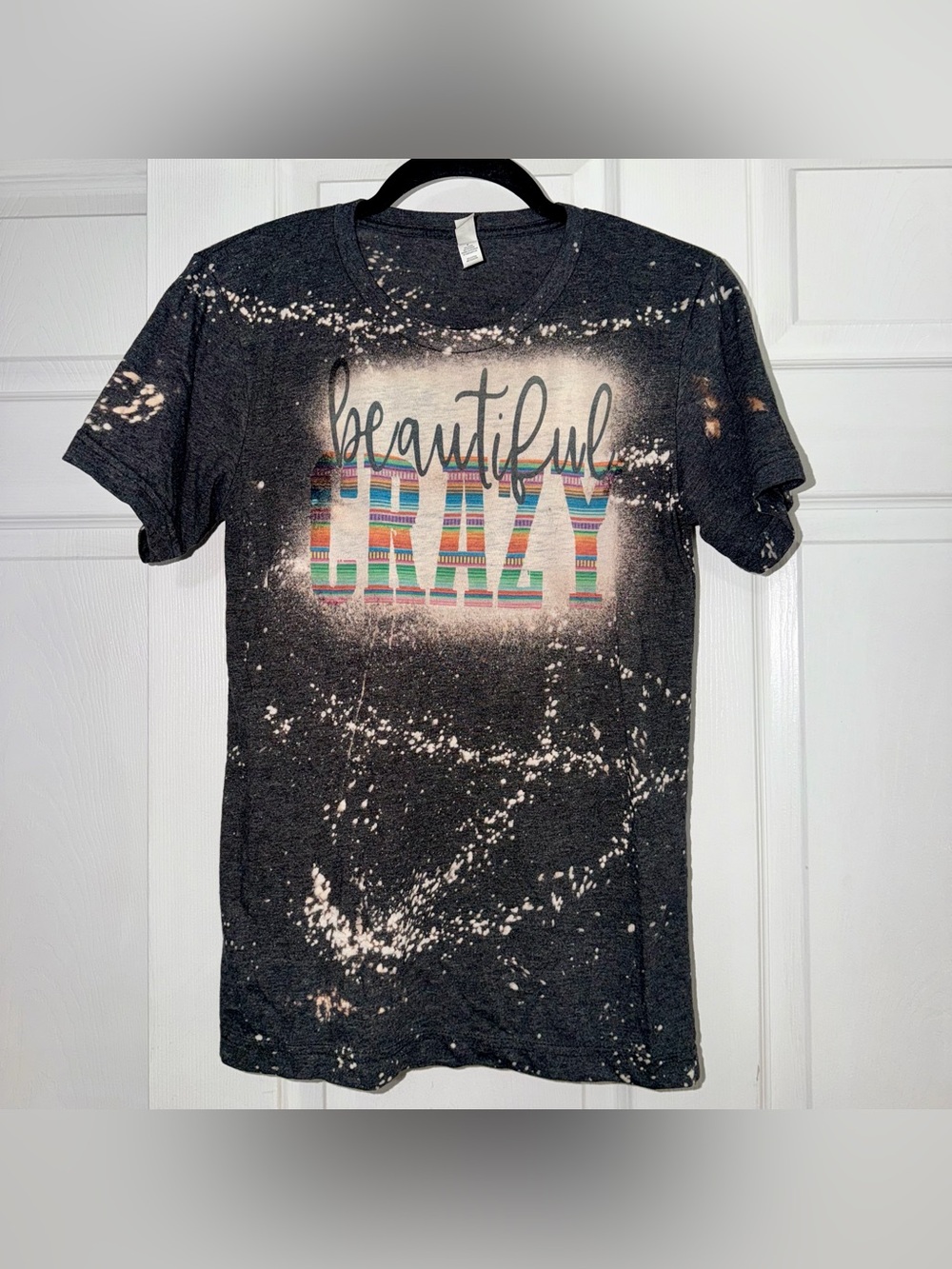 Bella Canvas Custom Beautiful Crazy Bleach Sprayed T-shirt